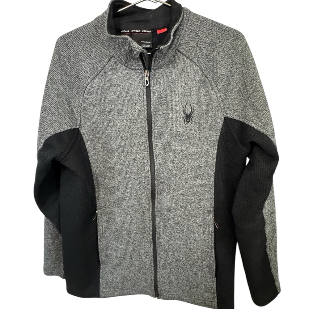 Spyder Men's L Black and Gray High End Performance Jacket MINTY